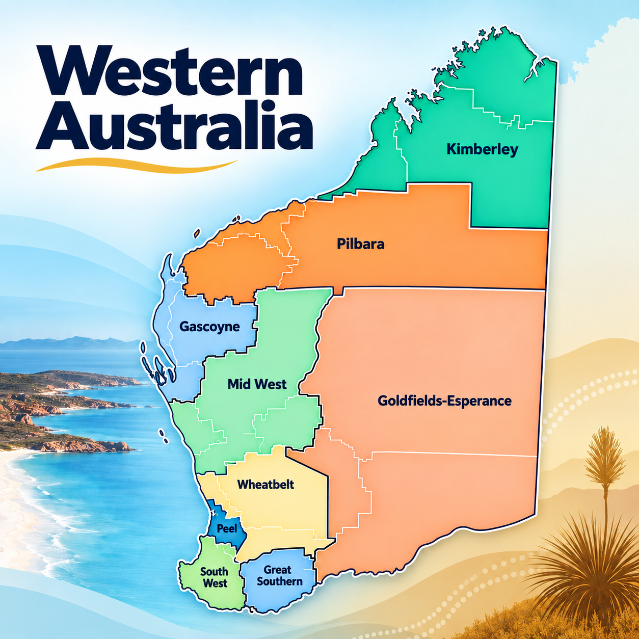 Map of Western Australia
